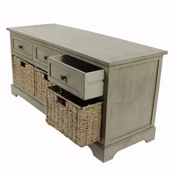 Decor Therapy Montgomery Gray Bench