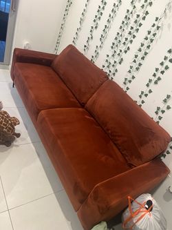 Velvet couch