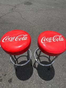 Vintage Coke bar stools