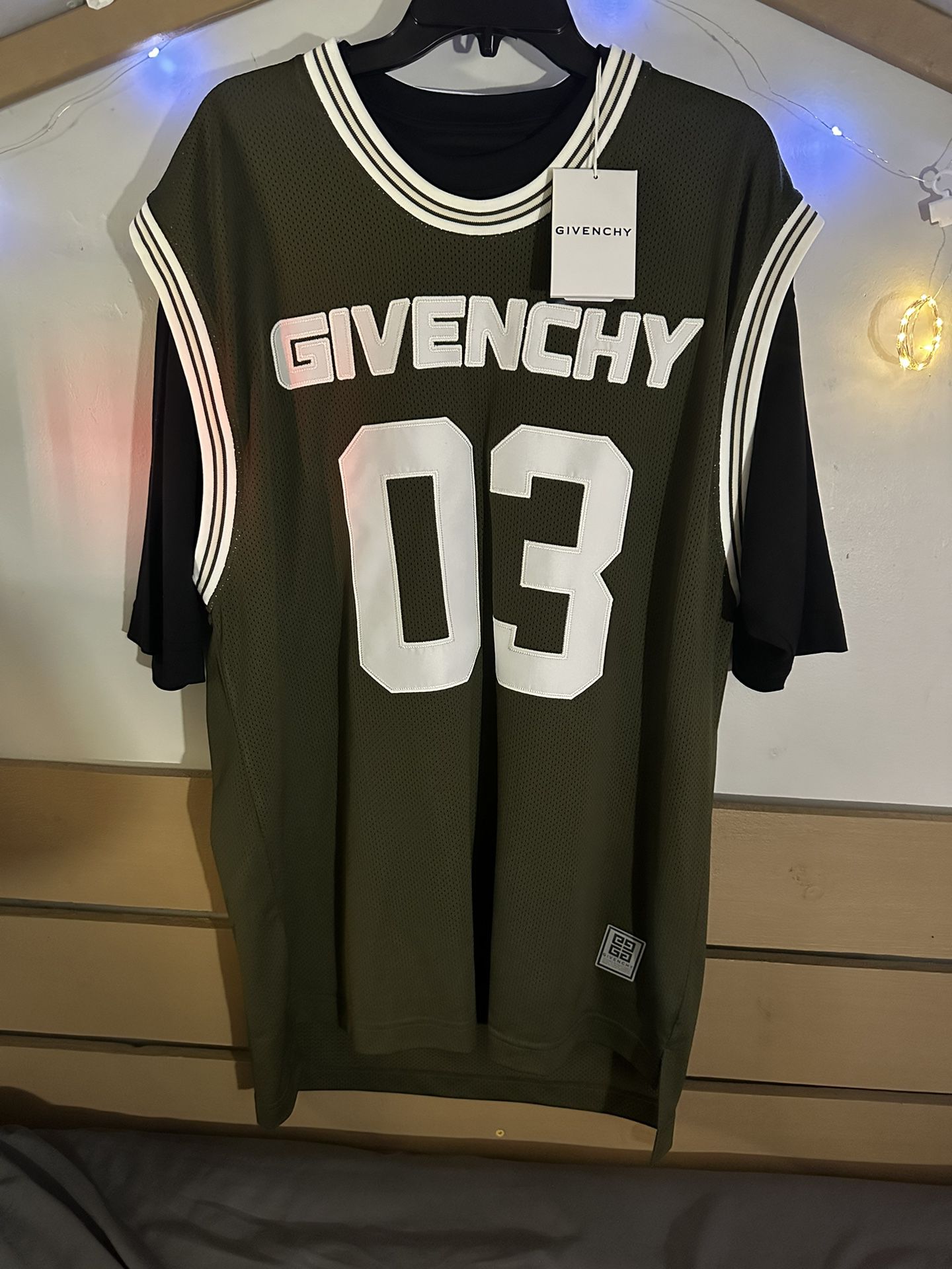 Givenchy Double Layered Jersey T Shirt  Size Medium 