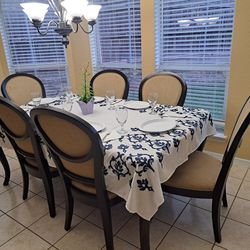 9 Piece dining table set 