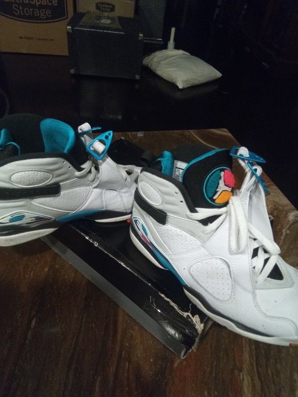 Air Jordan Retro South Beach White/Teal/Pink