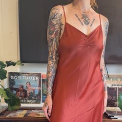 Banana Republic Satin Midi Slip Dress | Size M