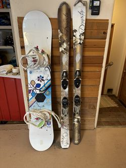 Women’s Skis And Snowboard
