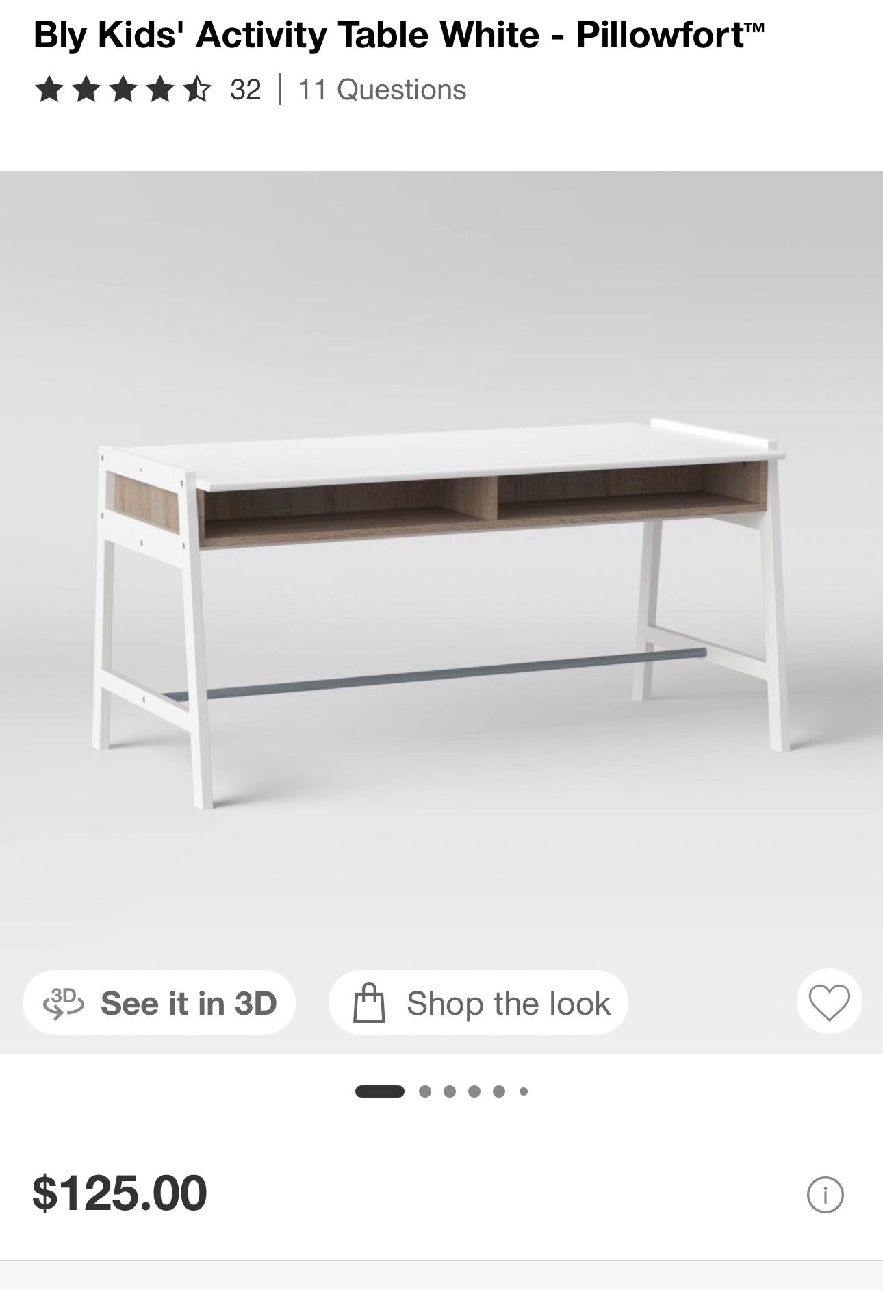 Kids Activity Table Desk 