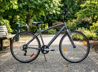 Infinity Boss Three  7-speed 700c hybrid bike, matte grey. EUC