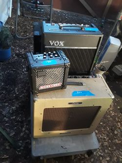 Guitars, Amps, Pedals, Mic's, Keyboard,
