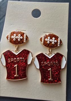Aretes De Fútbol divertidos para mujer