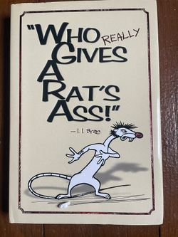 Personal Journal "Who Really Gives A Rat's Ass?" Hard Cover, Beige Dust Jacket New 