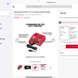 Cargador Milwaukee Para Baterías M12 Y M18. Pido 80 Nuevo