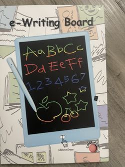 E-Writing board - Pink Color - New In Box 