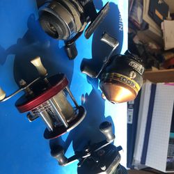 Fishing reels, Mitchell bait casters, spinning, reel for sale, five dollars