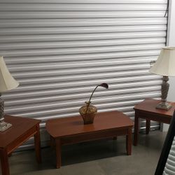 Coffee Table And Two End Tables 