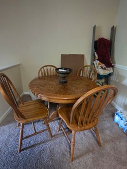 Wooden dining room