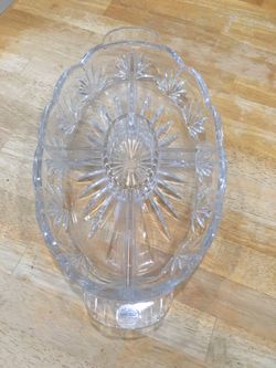 Crystal serving bowl