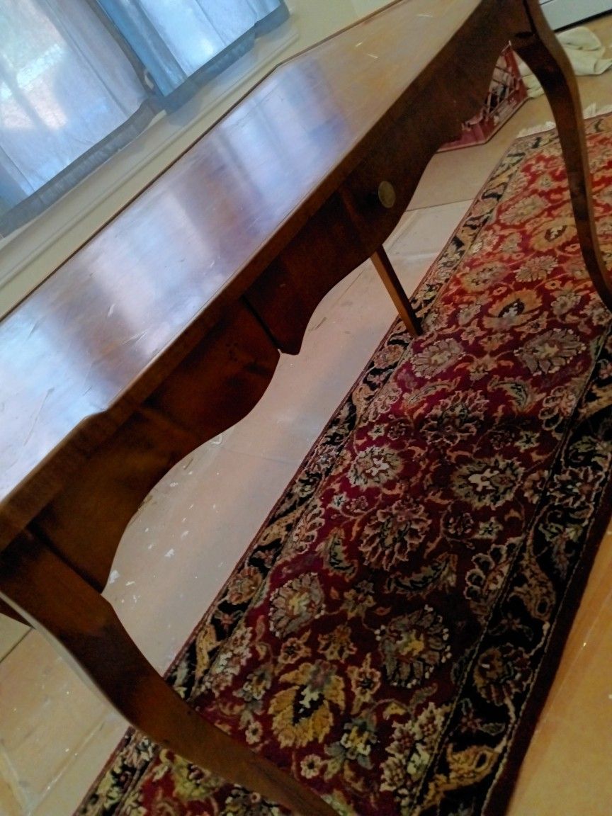 Elegant French Provincial Walnut Desk