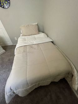 Twin mattress and frame