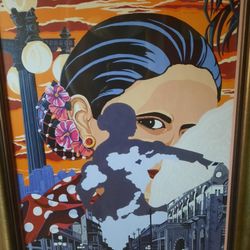 Print Of Spanish Lady In Ybor City