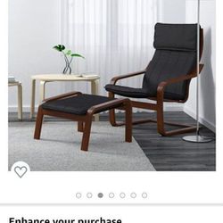 IKEA POÅNG ARMCHAIR W COVER