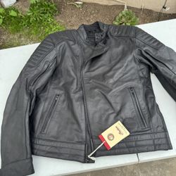 Leather w/ armor Motorcycle Jacket 