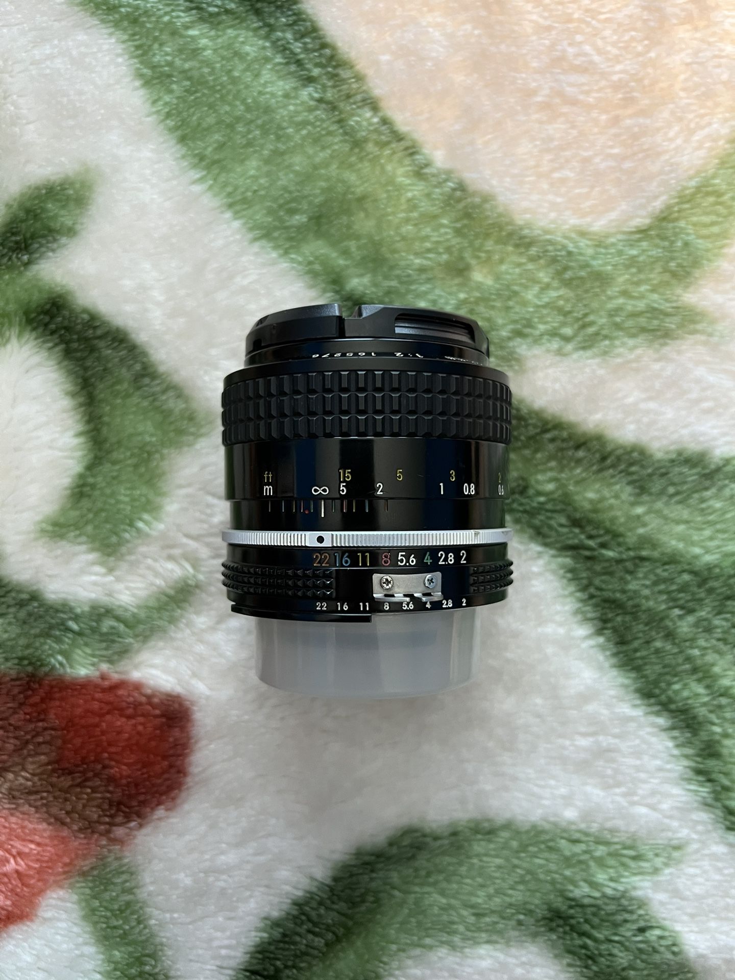Nikon Nikkor 35mm F2 AI Wide MF Prime Lens with Caps and Hood from