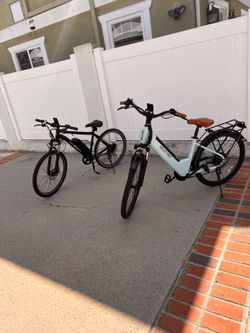 Two electric bikes