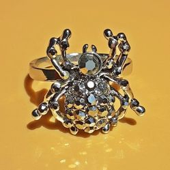 Silver Spider Ring Size 9