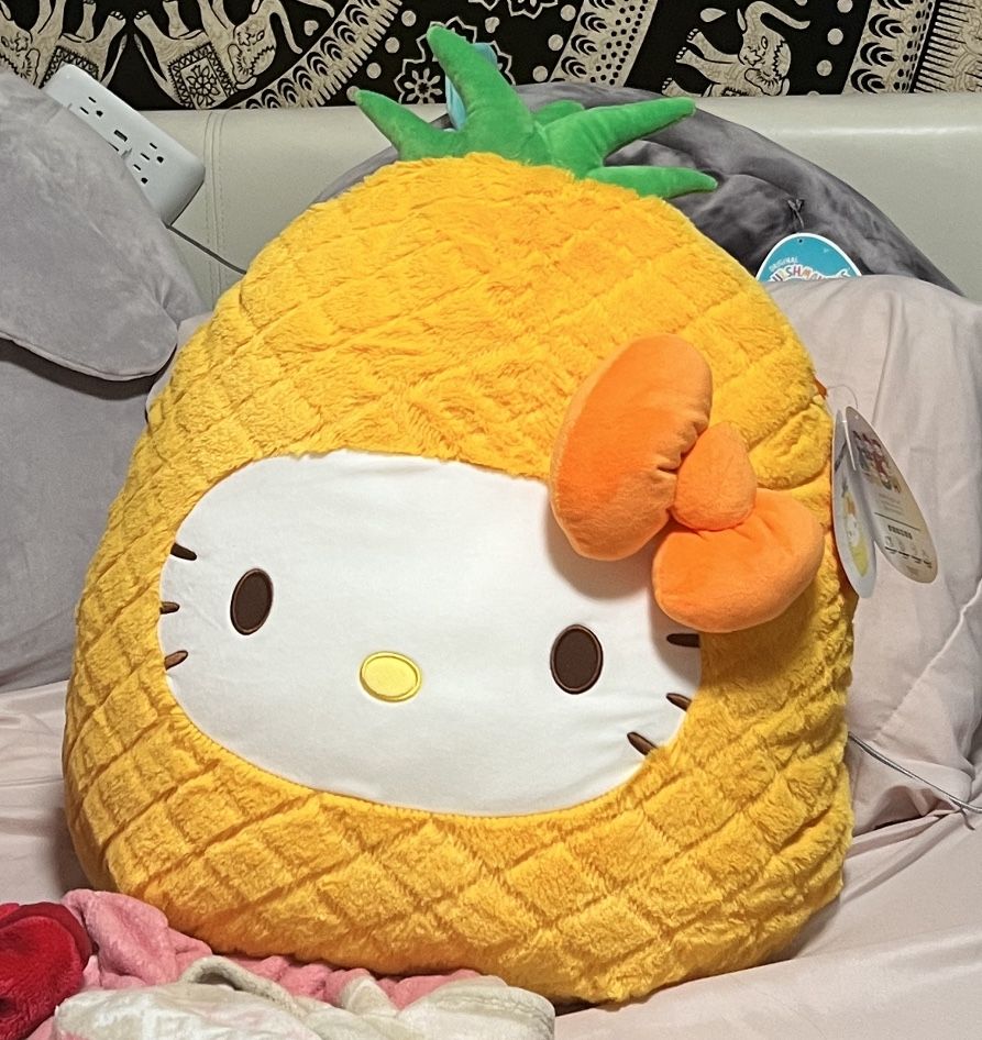 Hello Kitty Fuzzy Pineapple Squishmallow for Sale in Los Angeles, CA -  OfferUp