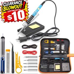 60-100W Adjustable Electric Temperature Gun Welding Soldering Iron Tool Kit 110V