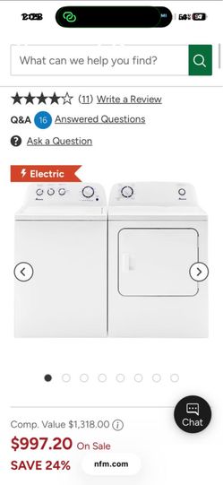 Amana Electric W/D set