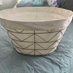 Decorative Wired Basket, Laundry Basket