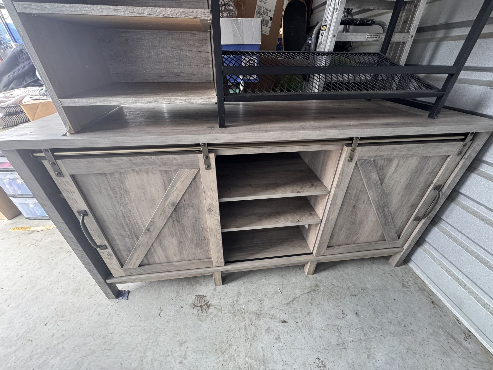 Barndoor Style Entertainment Center