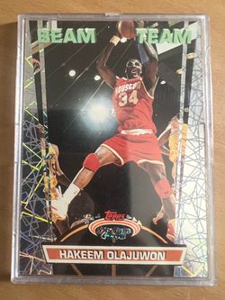 1992-93 Topps stadium Club Bean team Hakeem Olajuwon #16