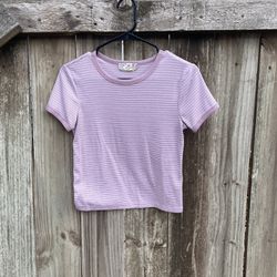 Pink Stripped Baby Tee