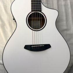 BREEDLOVE  (acoustic/electric)( M  Oooooóqwilike New) (Pro-setup)Breedlove Discovery S Concert Acoustic Electric Guitar - Satin White