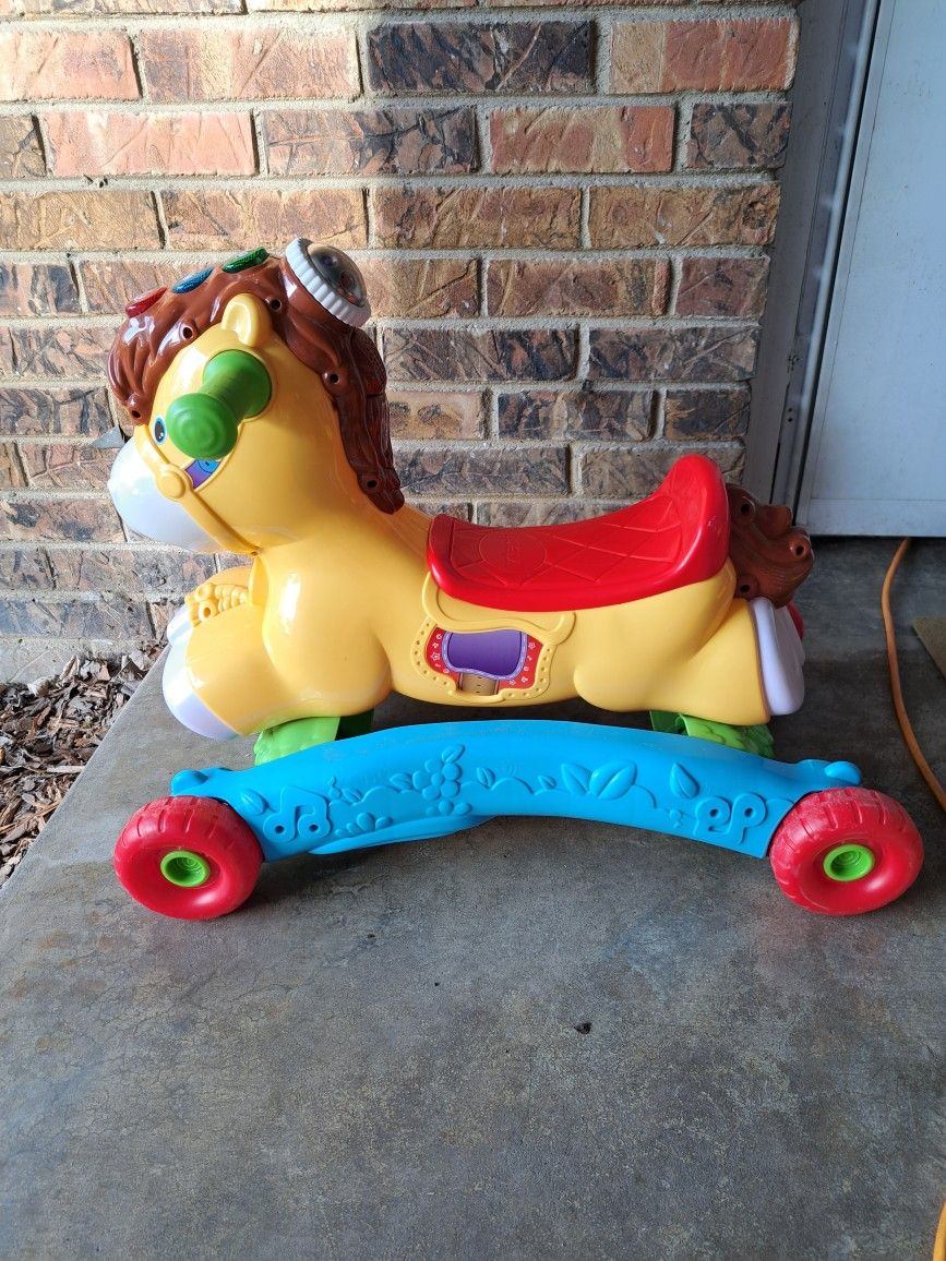 Vtech gallop and rock learning pony electronic motion-activated pretend play ride on toy