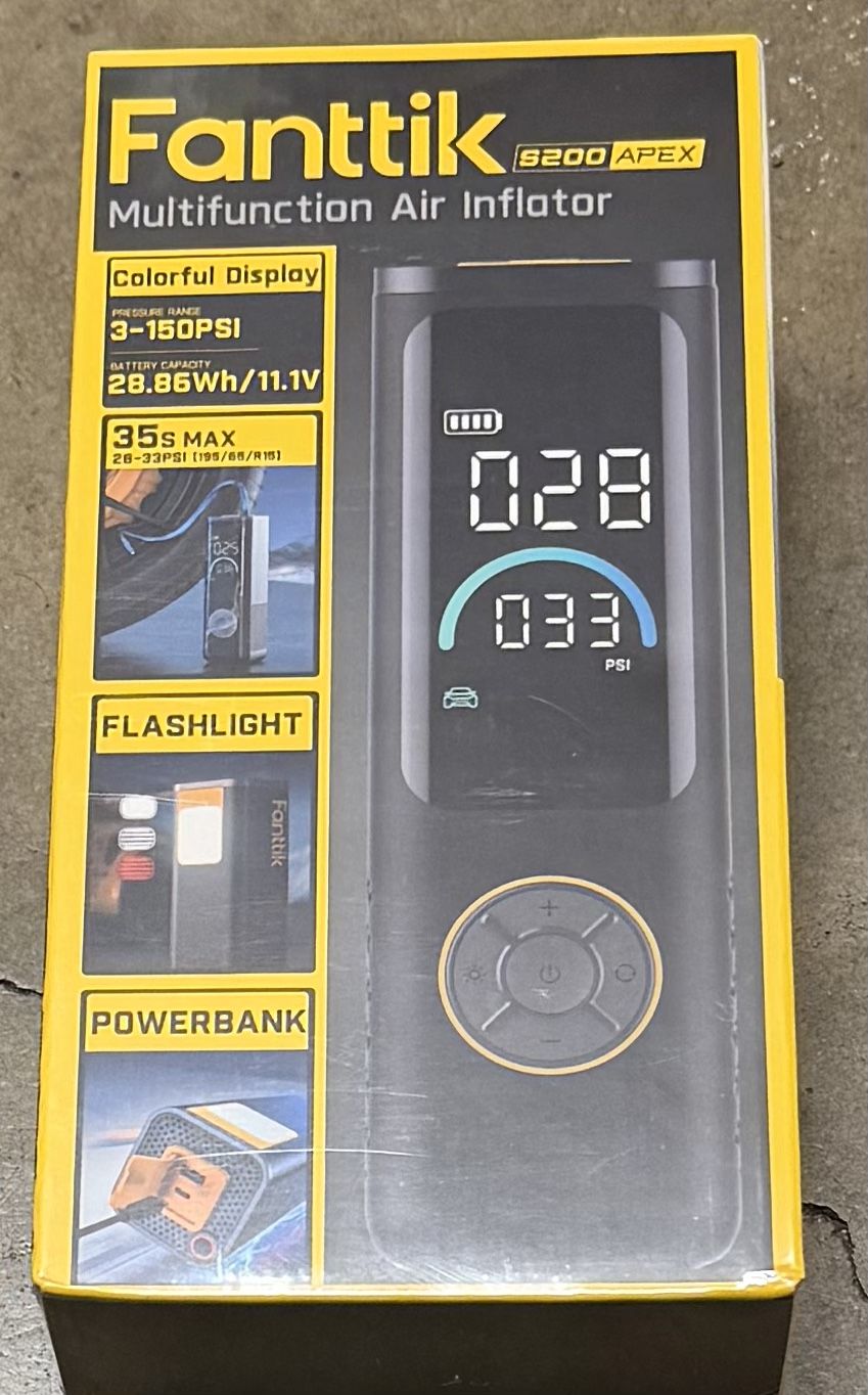 Fanttik S200 Multifunction Air Inflator/brand New