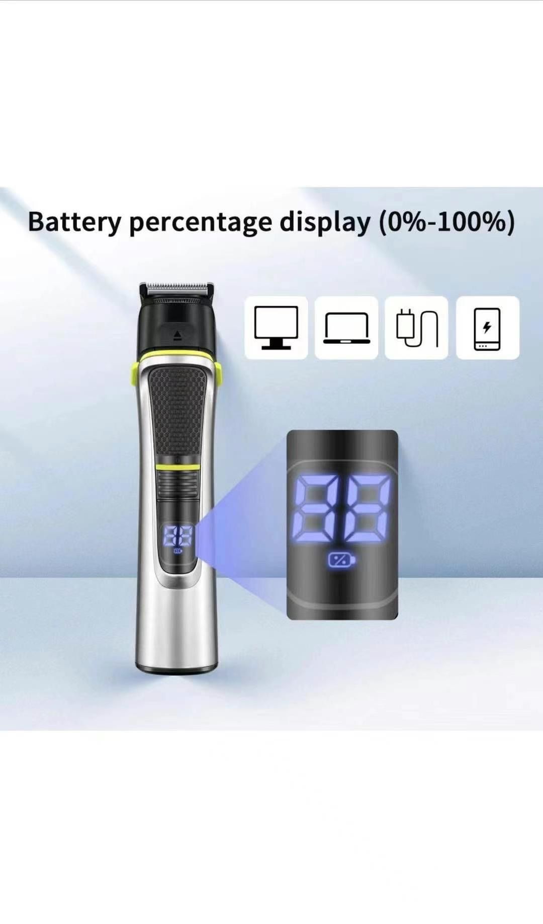 Beard Trimmer for Men - 15 in 1 Mens Grooming Kit - Cordless Hair Clippers for Men - Nose Hair Trimmer Multifunctional Grooming Kit for Men - IPX5 Wat