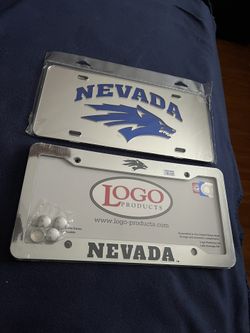 Nevada - University Of Nevada Reno - License Plate Frame Chrome Silver