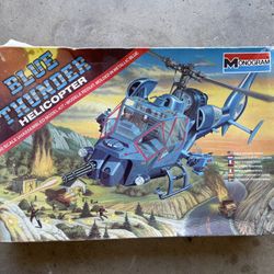VINTAGE 1984 Monogram Blue Thunder Model Kit 1/32 Scale 6036 for