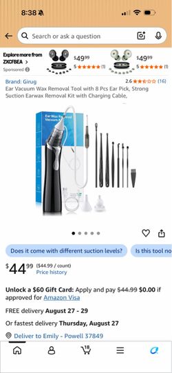 Ear Wax Removal Vacuum Kit