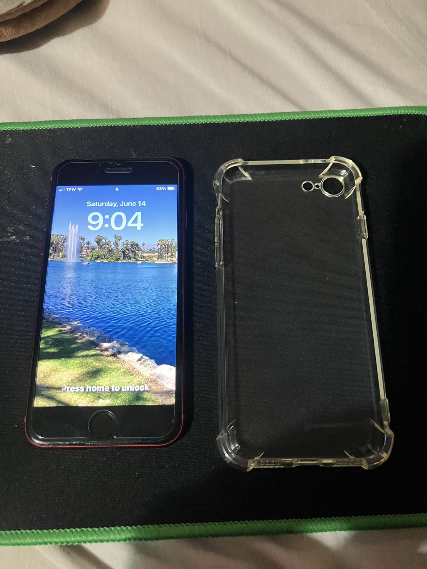 iPhone 8 With Case Protector And Screen Protector
