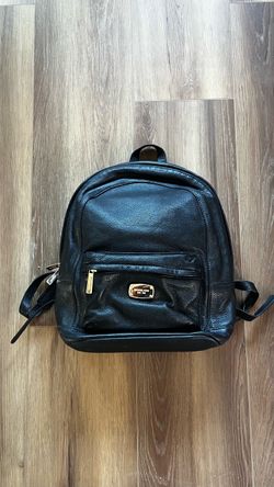 Michael Kors Black Small Leather Backpack