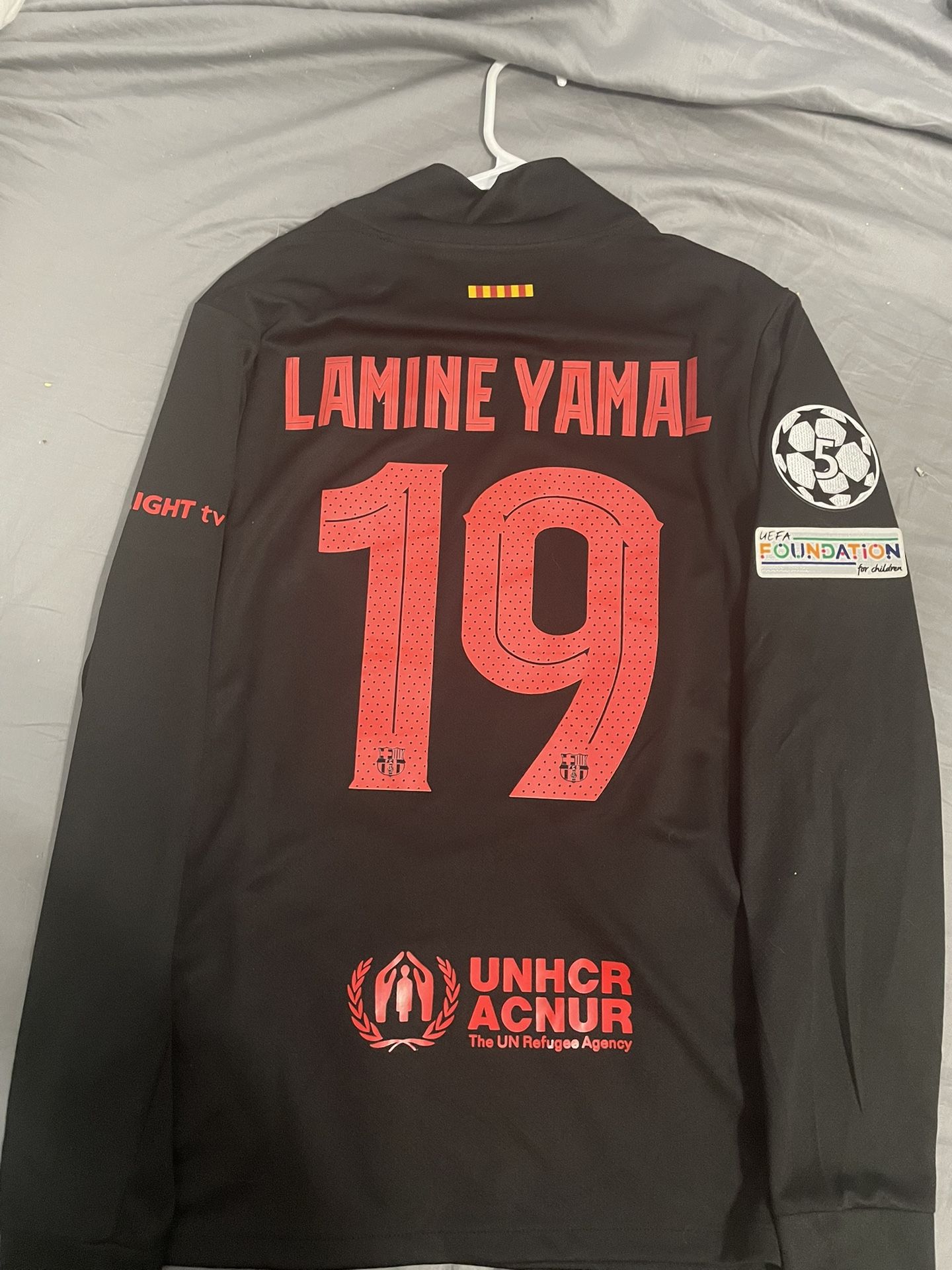 Fc Barcalona Away Kit Long Sleeve Lamine Yalmal