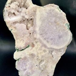 Pink Amethyst Druzy Slab on Stand | Healing Crystal