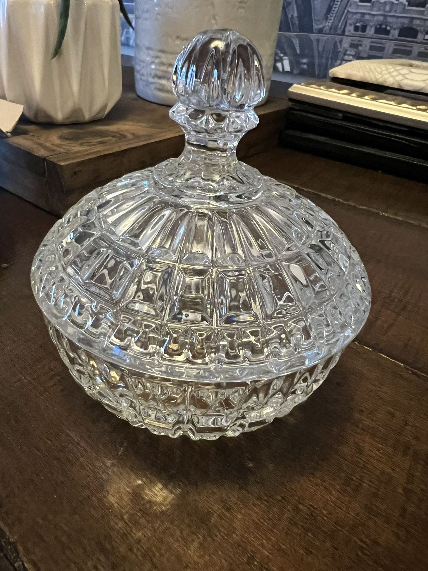 Crystal Dish With Lid