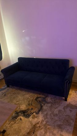 Luevano 79.1'' BLUE Velvet Sofa