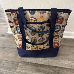 🍎Ozark Trail 50-Can Soft Sided Cooler Tote with a "Patches Print" design