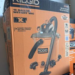 RIDGID 16 Gal. 5.0 Peak HP NXT Shop Vacuum with Filter, Hose, Wet/Dry