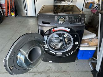 Samsung Front Load Washing Machine Black Steel